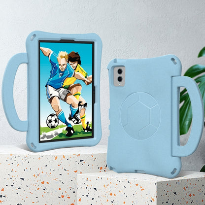 For Samsung Galaxy Tab S8 11 X700N 2022 Handle Football Shaped EVA Shockproof Tablet Case(Light Blue) by bashfashion