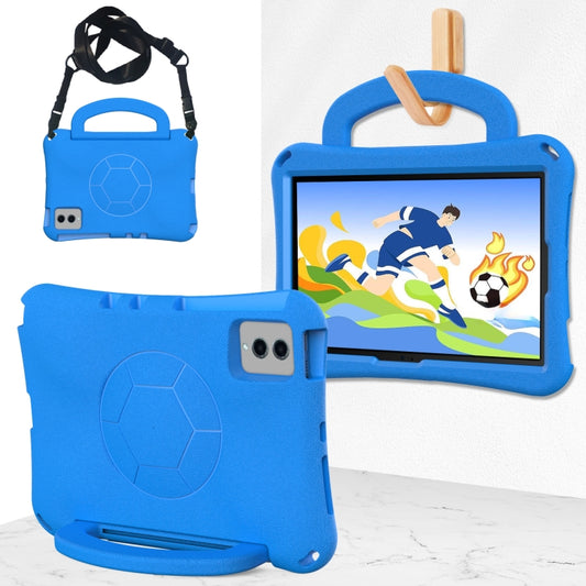 For Samsung Galaxy Tab S9 FE 11 X510 2023 Handle Football Shaped EVA Shockproof Tablet Case(Blue) by bashfashion