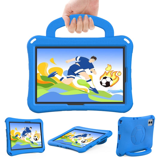 For Samsung Galaxy Tab S9 FE 11 X510 2023 Handle Football Shaped EVA Shockproof Tablet Case(Blue) by bashfashion