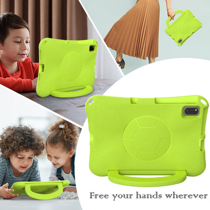 For Samsung Galaxy Tab A7 10.4 T509 2022 Handle Football Shaped EVA Shockproof Tablet Case(Grass Green) by bashfashion