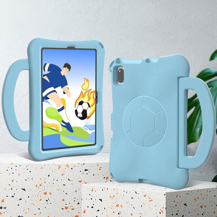 For Samsung Galaxy Tab A7 10.4 T509 2022 Handle Football Shaped EVA Shockproof Tablet Case(Light Blue) by bashfashion