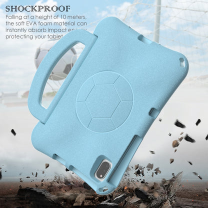 For Samsung Galaxy Tab A7 10.4 T509 2022 Handle Football Shaped EVA Shockproof Tablet Case(Light Blue) by bashfashion