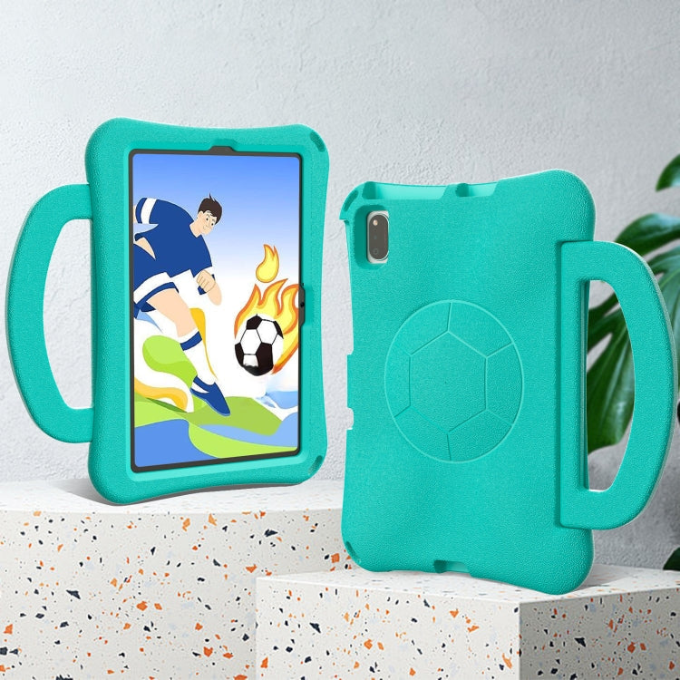 For Samsung Galaxy Tab A7 10.4 T509 2022 Handle Football Shaped EVA Shockproof Tablet Case(Mint Green) by bashfashion