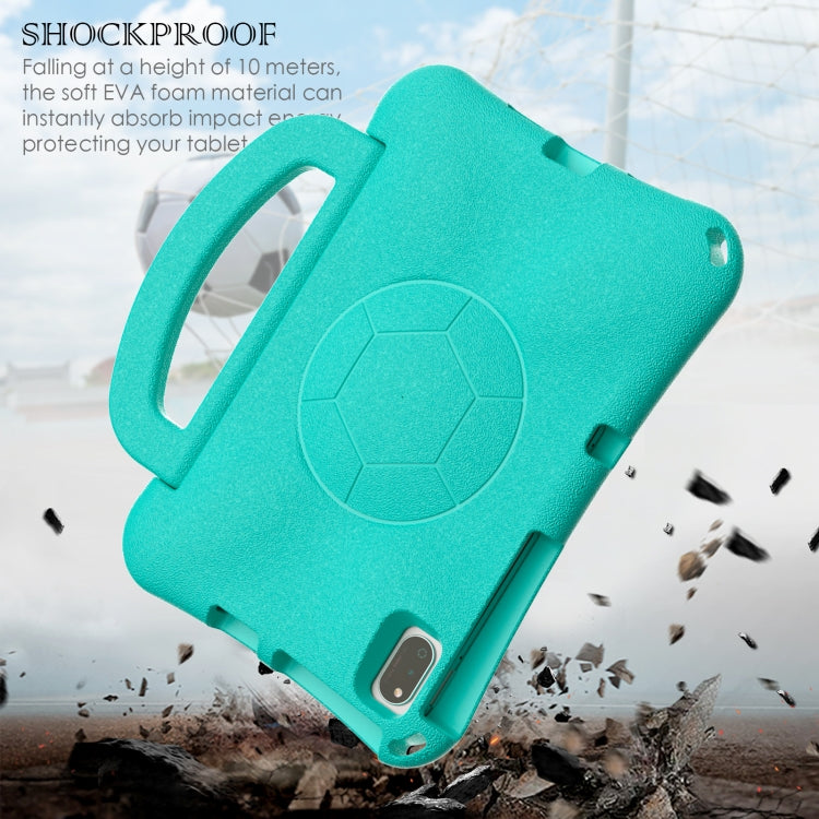 For Samsung Galaxy Tab A7 10.4 T509 2022 Handle Football Shaped EVA Shockproof Tablet Case(Mint Green) by bashfashion