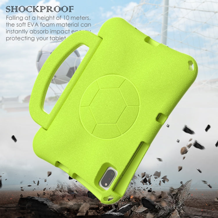For Samsung Galaxy Tab S6 Lite 10.4 2020 Handle Football Shaped EVA Shockproof Tablet Case(Grass Green) by bashfashion