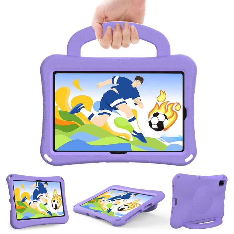 For Samsung Galaxy Tab S6 Lite 10.4 2020 Handle Football Shaped EVA Shockproof Tablet Case(Light Purple) by bashfashion
