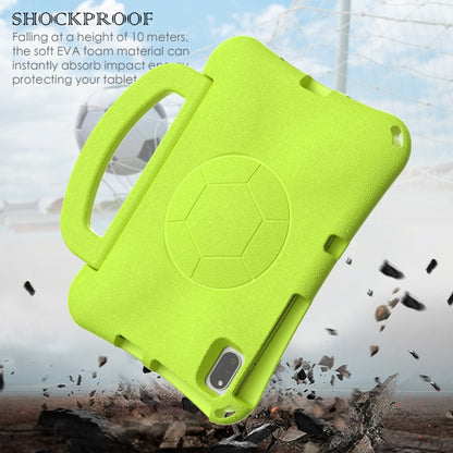 For Samsung Galaxy Tab S6 Lite 10.4 2024 Handle Football Shaped EVA Shockproof Tablet Case(Grass Green) by bashfashion
