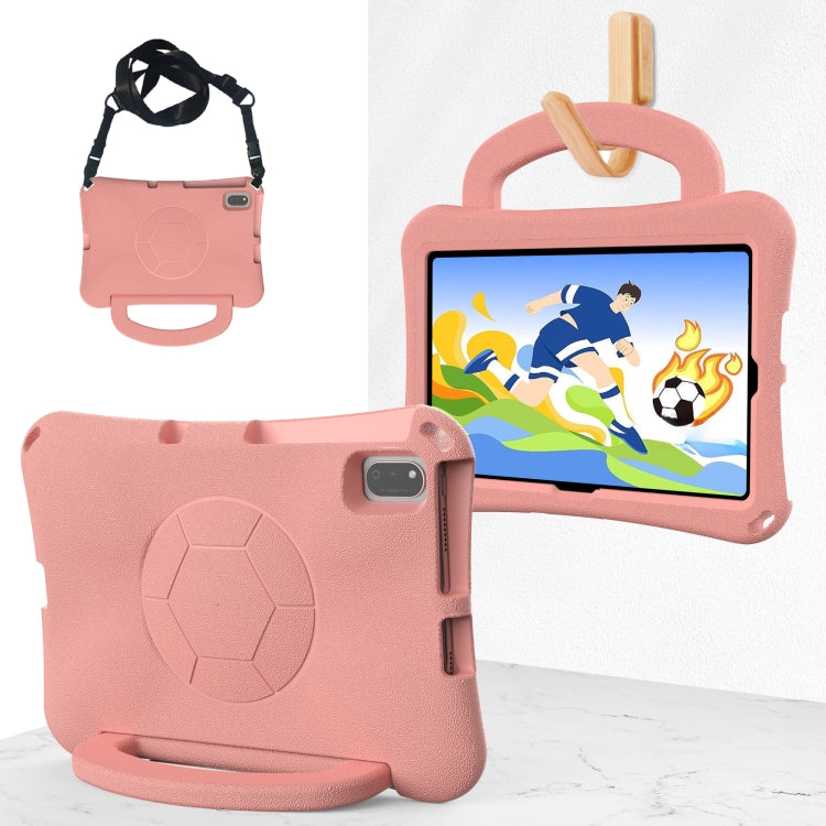 For Samsung Galaxy Tab S6 Lite 10.4 2024 Handle Football Shaped EVA Shockproof Tablet Case(Light Pink) by bashfashion