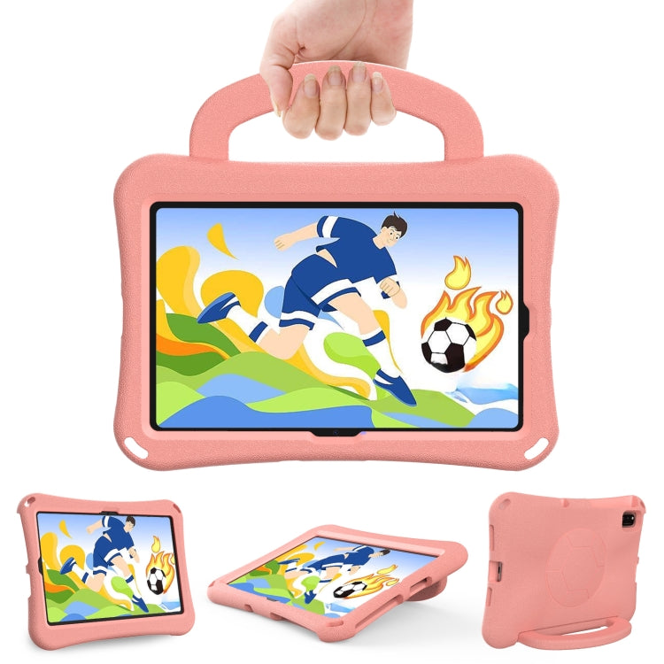 For Samsung Galaxy Tab S6 Lite 10.4 2024 Handle Football Shaped EVA Shockproof Tablet Case(Light Pink) by bashfashion