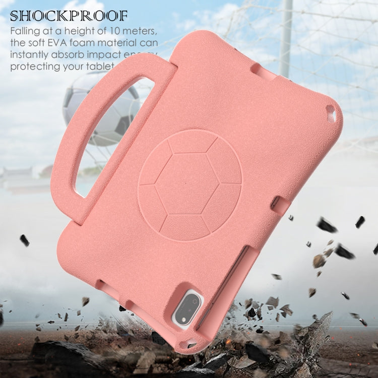For Samsung Galaxy Tab S6 Lite 10.4 2024 Handle Football Shaped EVA Shockproof Tablet Case(Light Pink) by bashfashion