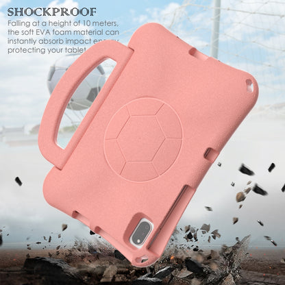 For Samsung Galaxy Tab S6 Lite 10.4 2024 Handle Football Shaped EVA Shockproof Tablet Case(Light Pink) by bashfashion