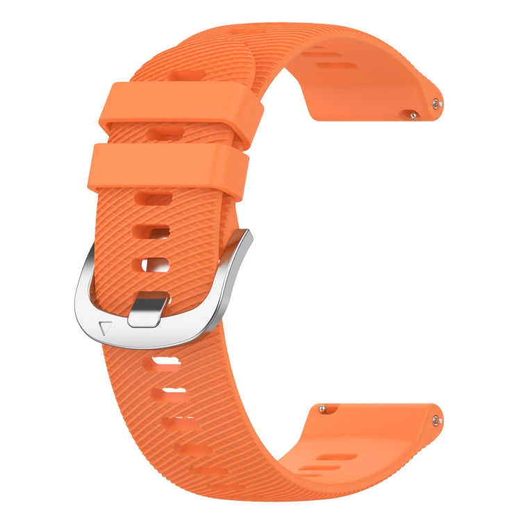 For Garmin D2 Air X10 43mm Cross Texture Silicone Watch Band(Orange) by bashfashion