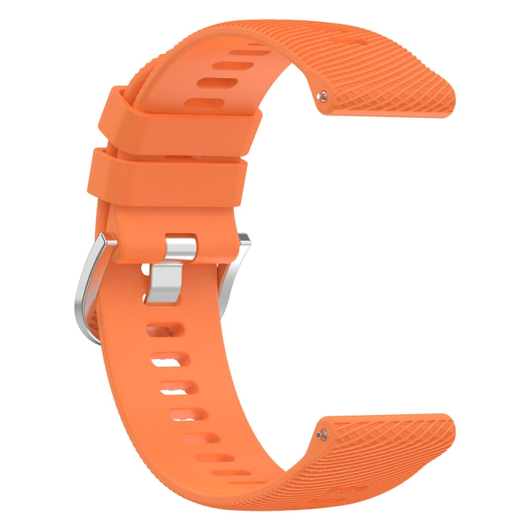 For Garmin D2 Air X10 43mm Cross Texture Silicone Watch Band(Orange) by bashfashion