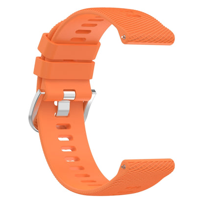 For Garmin D2 Air X10 43mm Cross Texture Silicone Watch Band(Orange) by bashfashion