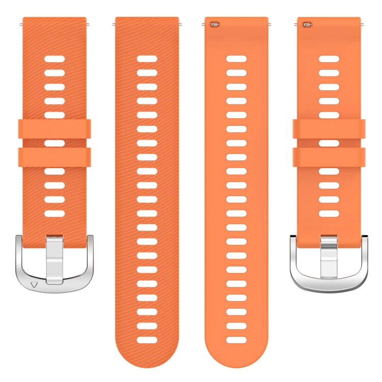 For Garmin D2 Air X10 43mm Cross Texture Silicone Watch Band(Orange) by bashfashion