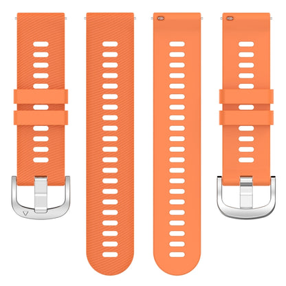 For Garmin D2 Air X10 43mm Cross Texture Silicone Watch Band(Orange) by bashfashion