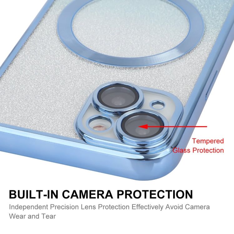 For iPhone 15 ENKAY Hat-Prince Magnetic Glitter Plated Shockproof Phone Case with Lens Film(Pink) by ENKAY