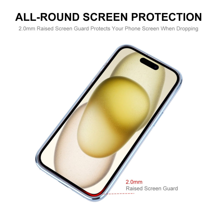 For iPhone 15 ENKAY Hat-Prince Magnetic Glitter Plated Shockproof Phone Case with Lens Film(Green) by ENKAY