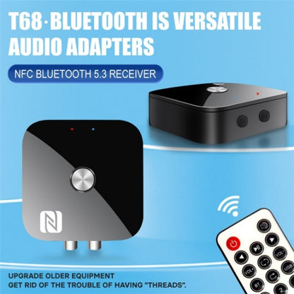 T68 3.5mm / RCA Vintage Audio Amplifier Wireless Bluetooth NFC Audio Adapter by bashfashion