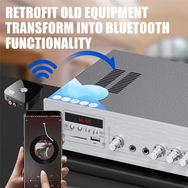 T68 3.5mm / RCA Vintage Audio Amplifier Wireless Bluetooth NFC Audio Adapter by bashfashion