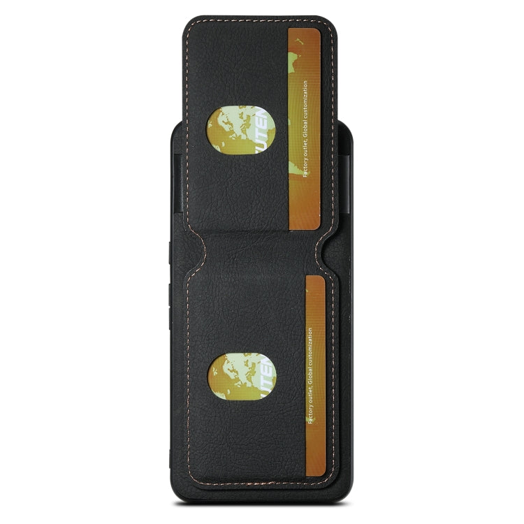 For Google Pixel 8 Pro Suteni H02 Litchi Leather Card Wallet Stand Back Phone Case(Black) by Suteni