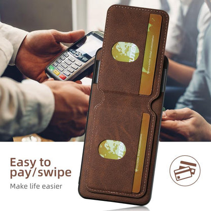 For Google Pixel 10 Pro Suteni H02 Litchi Leather Card Wallet Stand Back Phone Case(Brown) by Suteni