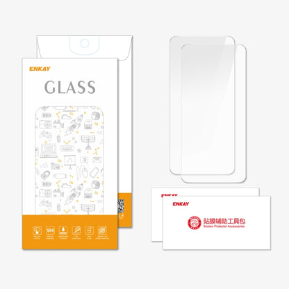 For Meizu 21 2pcs ENKAY 9H Big Arc Edge High Aluminum-silicon Tempered Glass Film by ENKAY