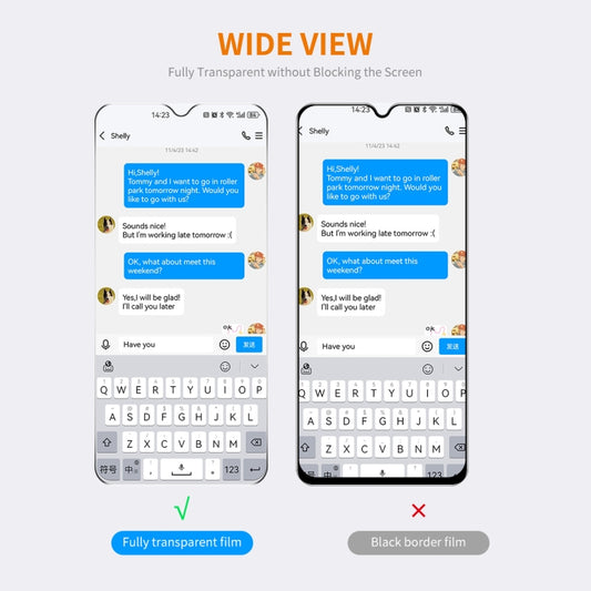 For Nokia C210 2pcs ENKAY 9H Big Arc Edge High Aluminum-silicon Tempered Glass Film by ENKAY