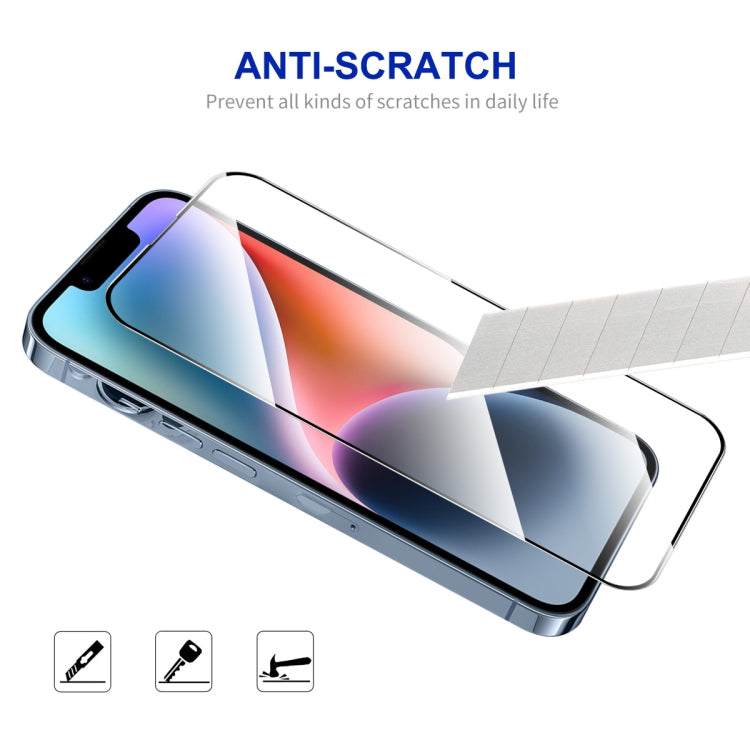 For iPhone 14 / 16e / 13 / 13 Pro ENKAY Easy Install High Alumina Silicon Full Glass Film by ENKAY