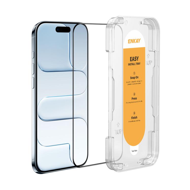 For iPhone Air ENKAY Easy Install High Alumina Silicon Full Glass Film by ENKAY