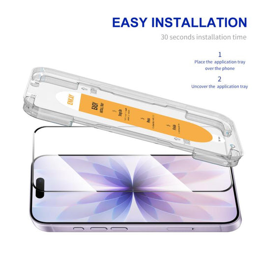 For iPhone 17 ENKAY Easy Install High Alumina Silicon Full Glass Film by ENKAY