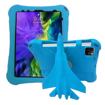 For iPad Pro 11 2020 / 2021 / 2022 360 Rotation Aircraft Holder EVA Shockproof Tablet Case(Blue) by bashfashion