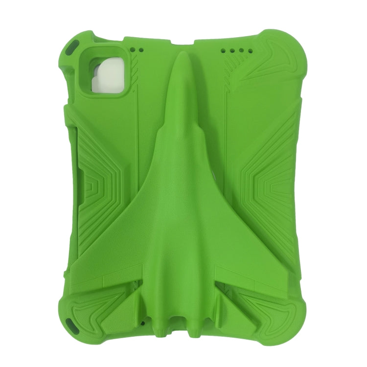 For iPad Air 2022 / 2020 10.9 360 Rotation Aircraft Holder EVA Shockproof Tablet Case(Green) by bashfashion