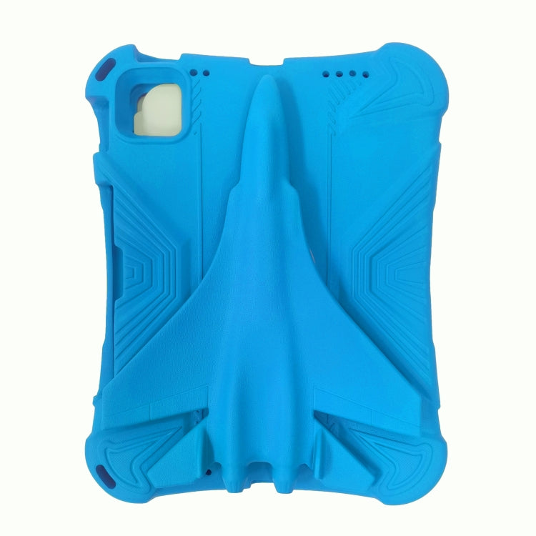 For iPad 2025 / 2022 360 Rotation Aircraft Holder EVA Shockproof Tablet Case(Blue) by bashfashion