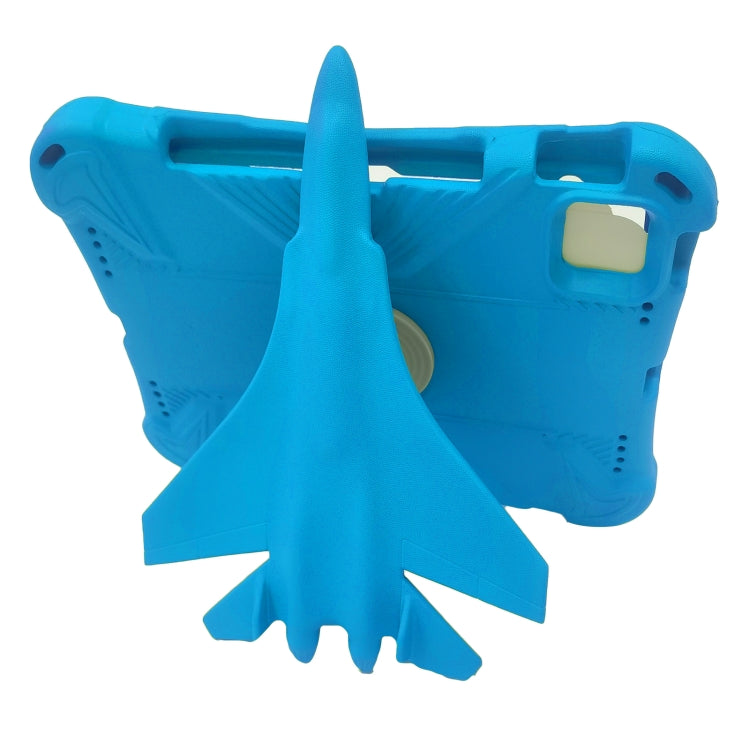 For iPad 2025 / 2022 360 Rotation Aircraft Holder EVA Shockproof Tablet Case(Blue) by bashfashion