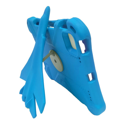 For iPad 2025 / 2022 360 Rotation Aircraft Holder EVA Shockproof Tablet Case(Blue) by bashfashion