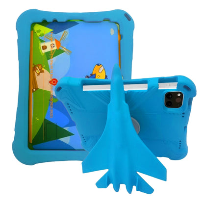 For iPad Air 11 2025 / 2024 360 Rotation Aircraft Holder EVA Shockproof Tablet Case(Blue) by bashfashion