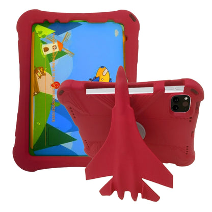 For iPad Air 11 2025 / 2024 360 Rotation Aircraft Holder EVA Shockproof Tablet Case(Red) by bashfashion