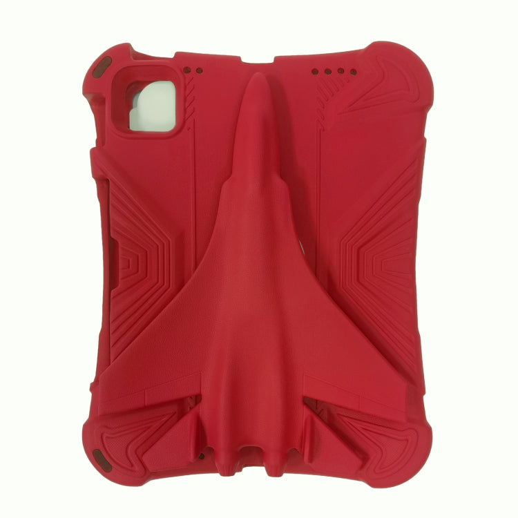 For iPad Air 11 2025 / 2024 360 Rotation Aircraft Holder EVA Shockproof Tablet Case(Red) by bashfashion