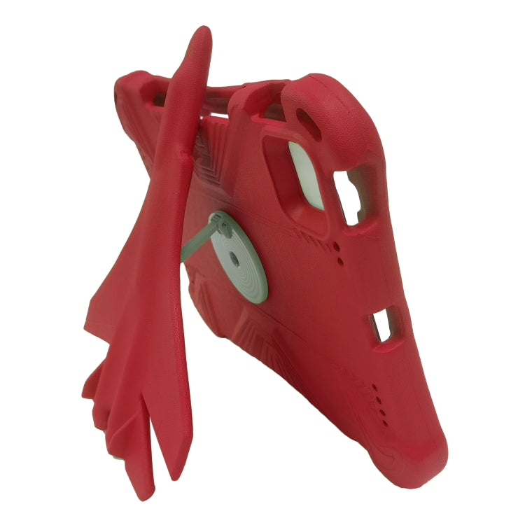 For iPad Air 11 2025 / 2024 360 Rotation Aircraft Holder EVA Shockproof Tablet Case(Red) by bashfashion
