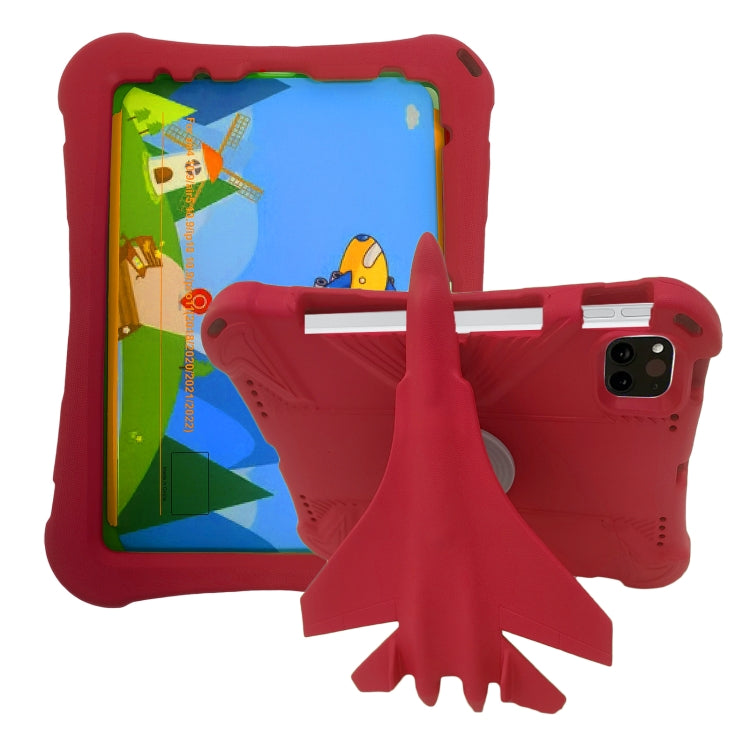 For iPad Pro 11 2025 / 2024 360 Rotation Aircraft Holder EVA Shockproof Tablet Case(Red) by bashfashion