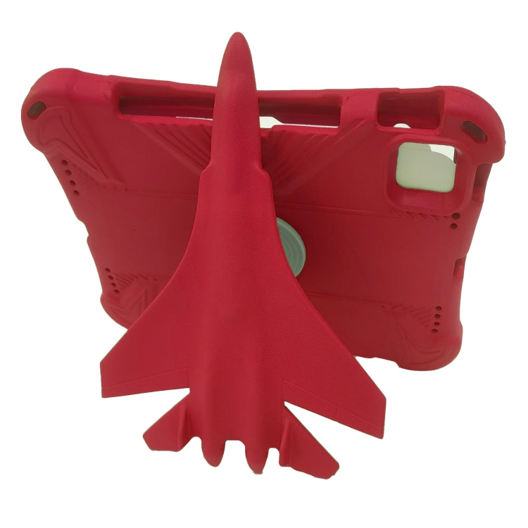 For iPad Pro 11 2025 / 2024 360 Rotation Aircraft Holder EVA Shockproof Tablet Case(Red) by bashfashion
