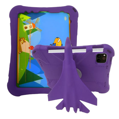 For iPad Pro 11 2025 / 2024 360 Rotation Aircraft Holder EVA Shockproof Tablet Case(Purple) by bashfashion