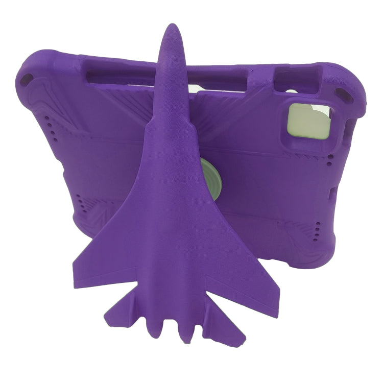 For iPad Pro 11 2025 / 2024 360 Rotation Aircraft Holder EVA Shockproof Tablet Case(Purple) by bashfashion