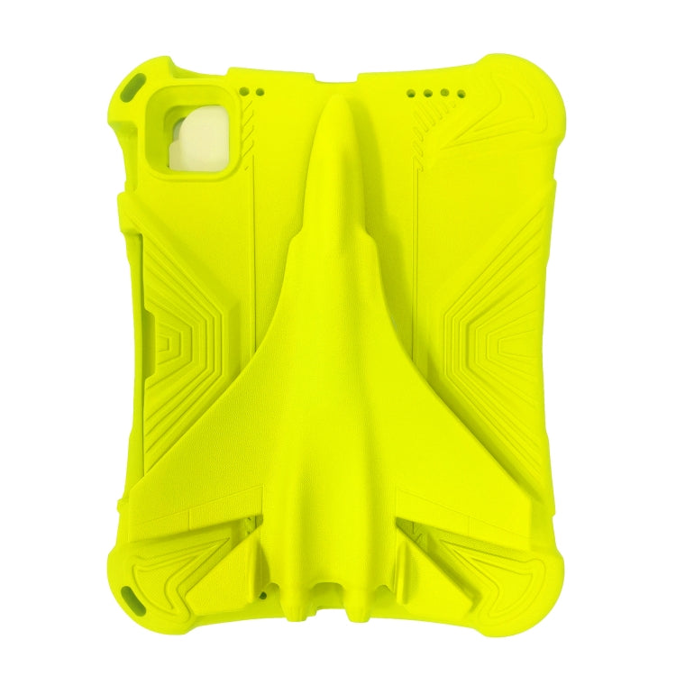For iPad Pro 11 2025 / 2024 360 Rotation Aircraft Holder EVA Shockproof Tablet Case(Yellow) by bashfashion