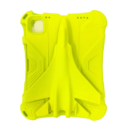 For iPad Pro 11 2025 / 2024 360 Rotation Aircraft Holder EVA Shockproof Tablet Case(Yellow) by bashfashion
