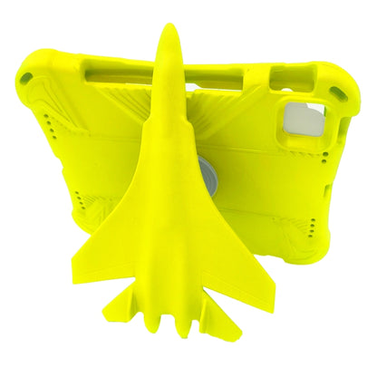 For iPad Pro 11 2025 / 2024 360 Rotation Aircraft Holder EVA Shockproof Tablet Case(Yellow) by bashfashion