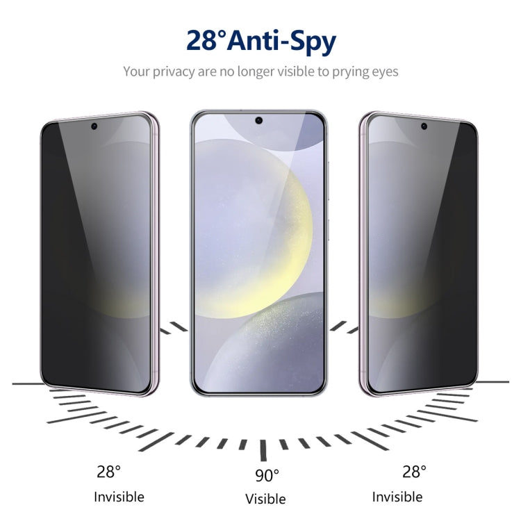 For Samsung Galaxy S24 5G ENKAY Hat-Prince 360 Degree Anti-peeping Privacy Full Screen Tempered Glass Film by ENKAY