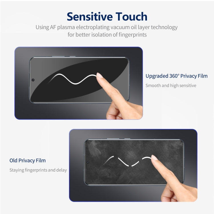 For Samsung Galaxy S24 5G ENKAY Hat-Prince 360 Degree Anti-peeping Privacy Full Screen Tempered Glass Film by ENKAY