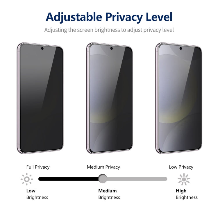 For Samsung Galaxy S24+ 5G ENKAY Hat-Prince 360 Degree Anti-peeping Privacy Full Screen Tempered Glass Film by ENKAY